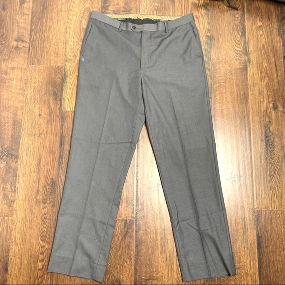 Angelo Rossi Italian Made Gray Dress Pants 36w - Picture 1 of 8